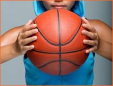 Basketball allows participants to feel and move rhythmically with a touch sensitive ball